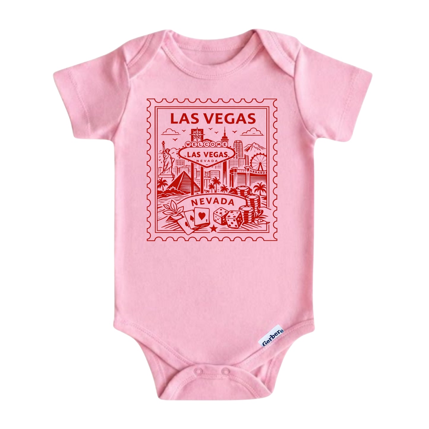 Las Vegas Nevada Baby Vintage Postage Stamp ONESIE®