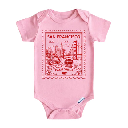 San Francisco California Baby Vintage Postage Stamp ONESIE®