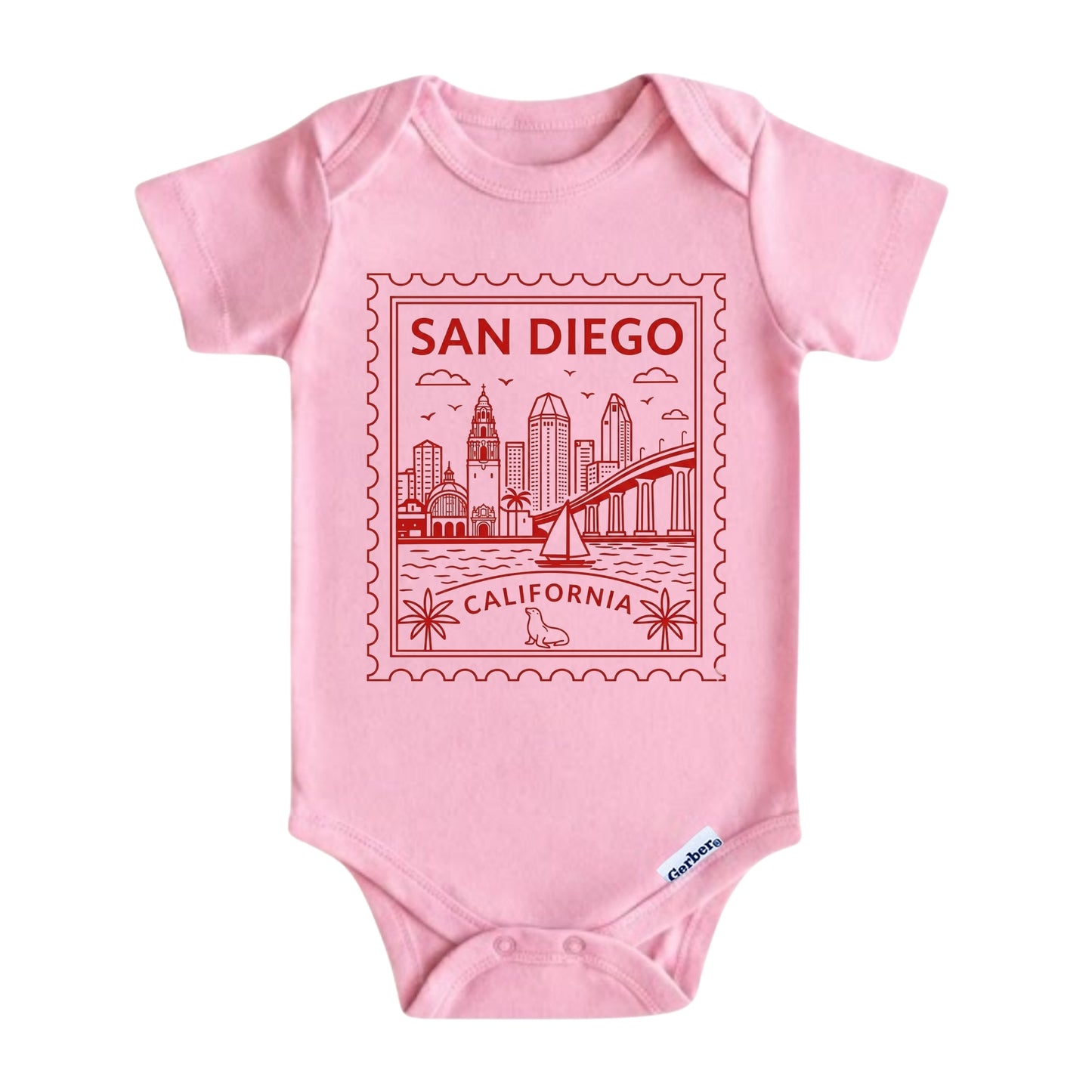 San Diego California Baby Bodysuit & Kids T-Shirt – San Diego Kids Vacation Gifts