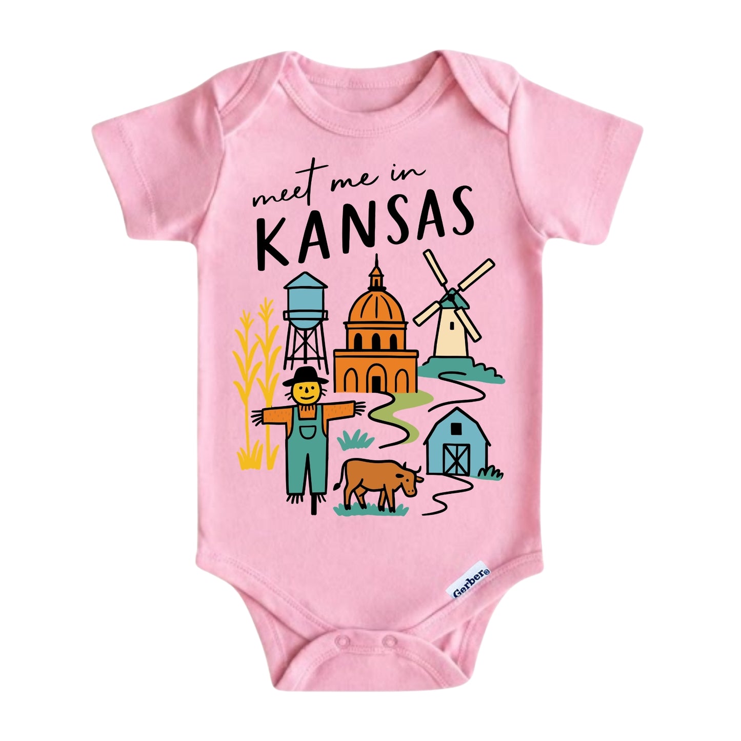 Kansas Baby Onesie® - Kids Vacation T-Shirt