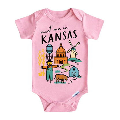Kansas Baby Onesie® - Kids Vacation T-Shirt