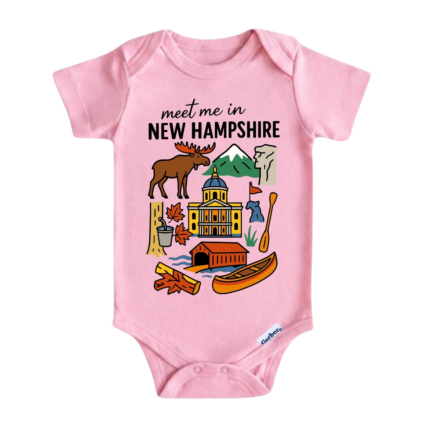 New Hampshire Baby Onesie® - Kids Vacation T-Shirt