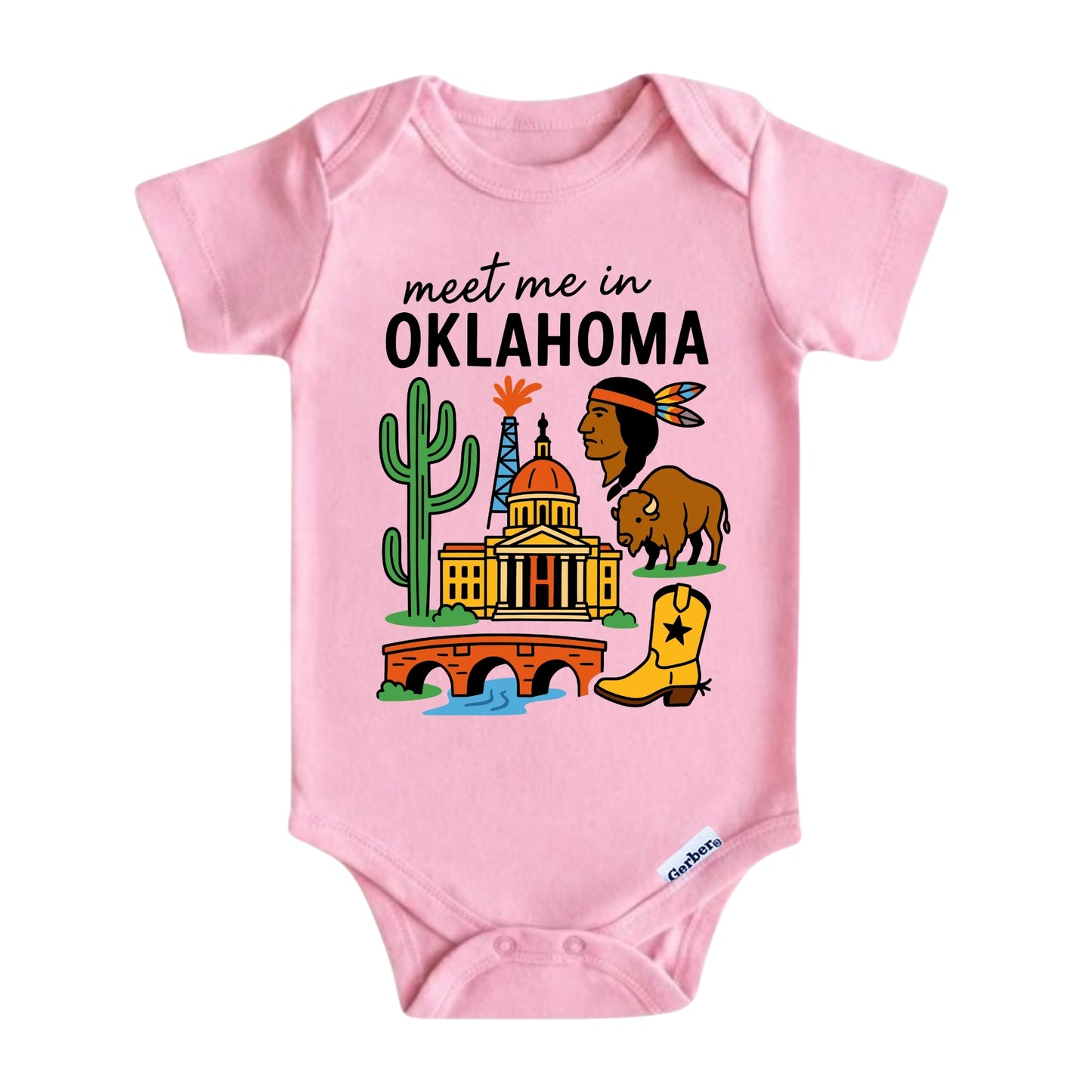 Oklahoma Baby Onesie® - Kids Vacation T-Shirt
