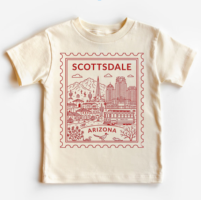 Scottsdale Arizona Kids Vintage Postage Stamp T-Shirt