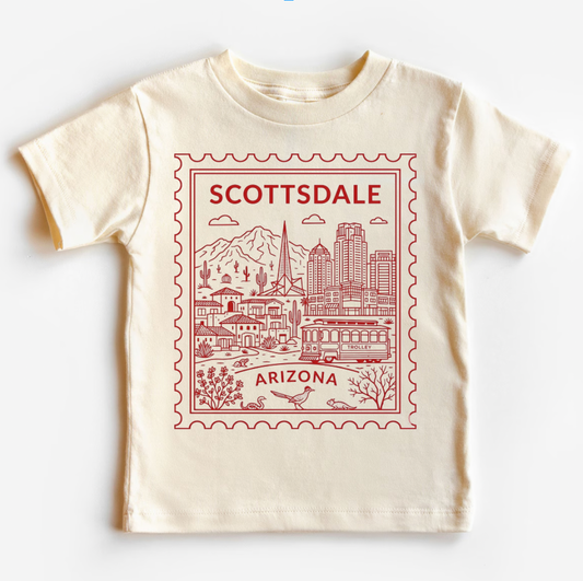 Scottsdale Arizona Kids Vintage Postage Stamp T-Shirt