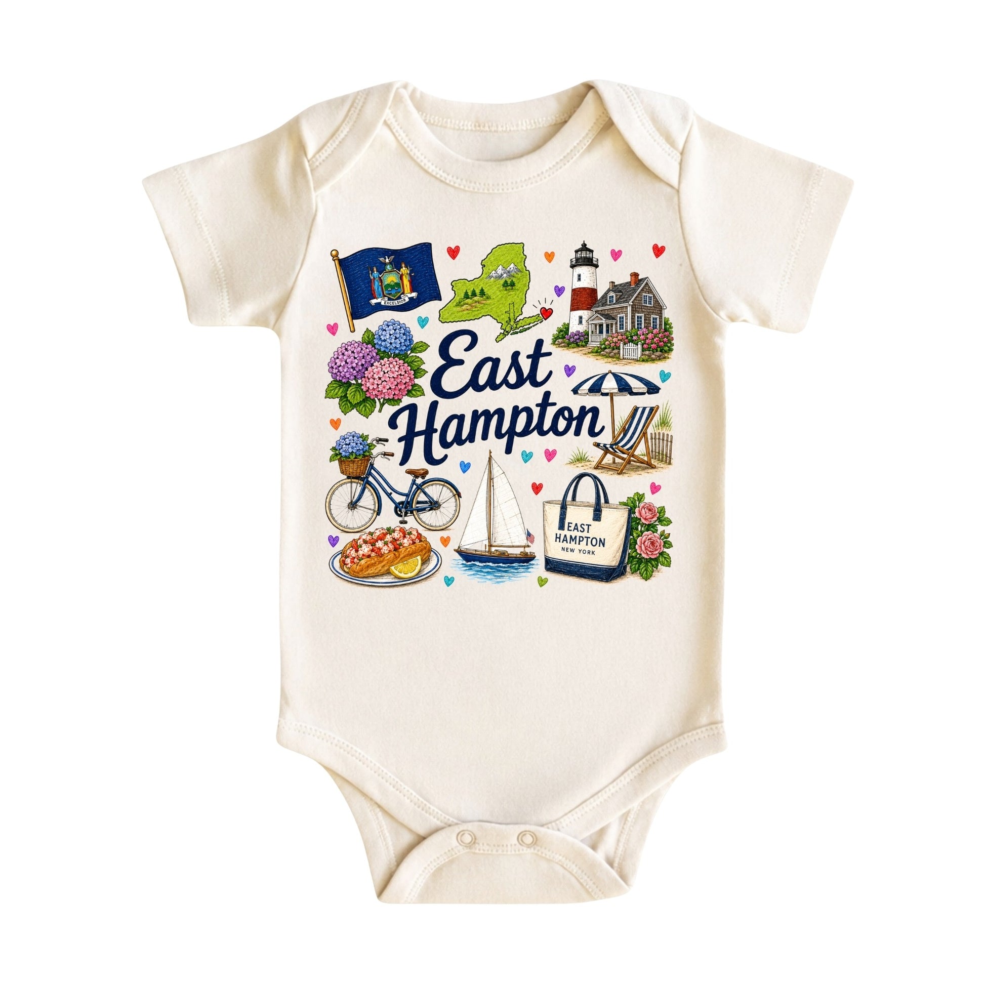 East Hampton New York Baby Bodysuit