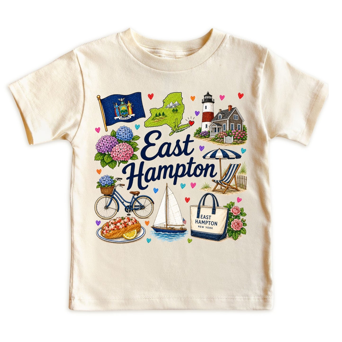 East Hampton New York Kids T-Shirt