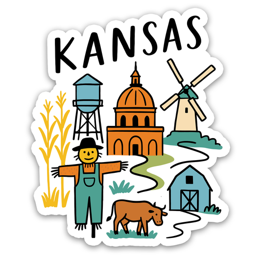 Kansas State Icons Sticker