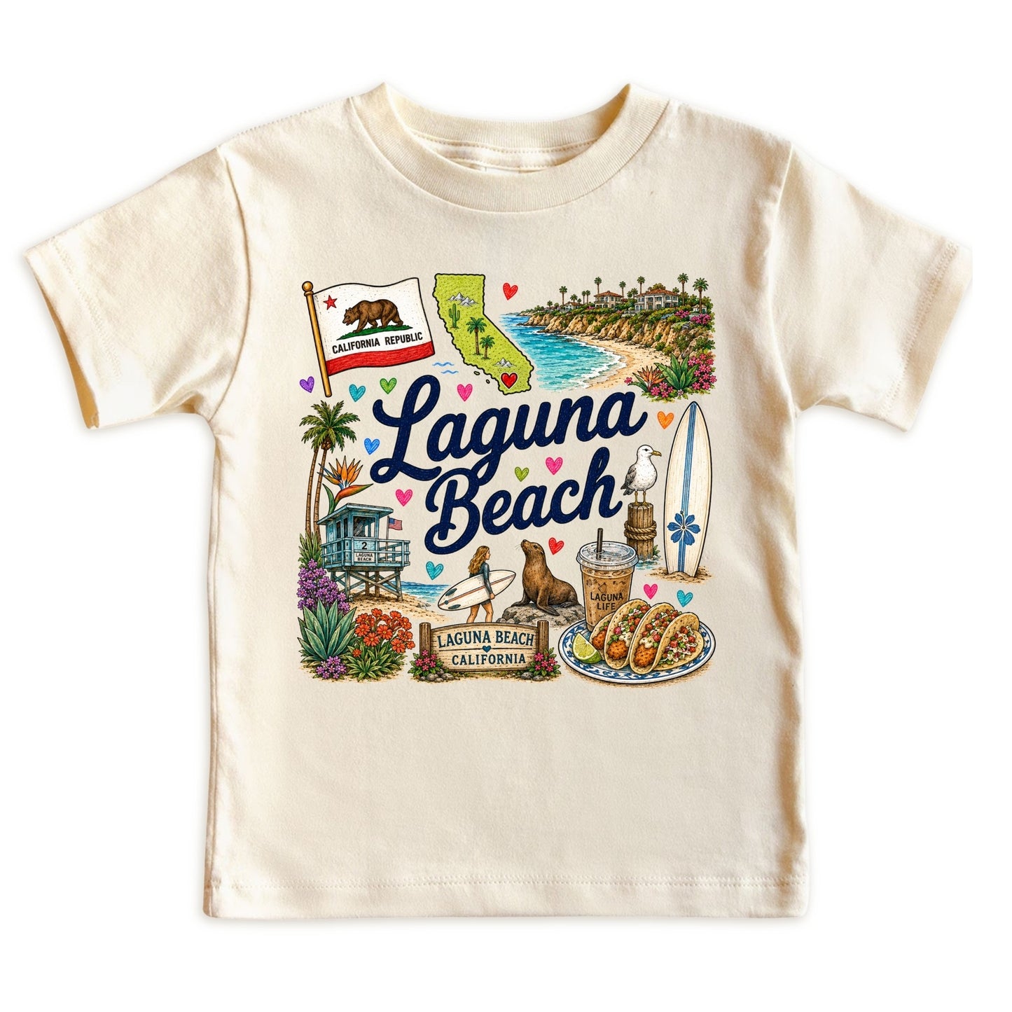 Laguna Beach California Kids T-Shirt
