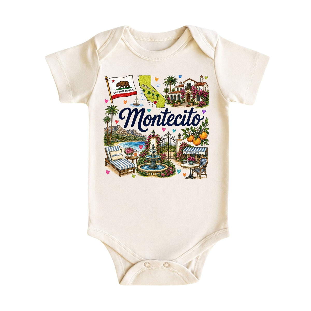 Montecito California Baby Bodysuit