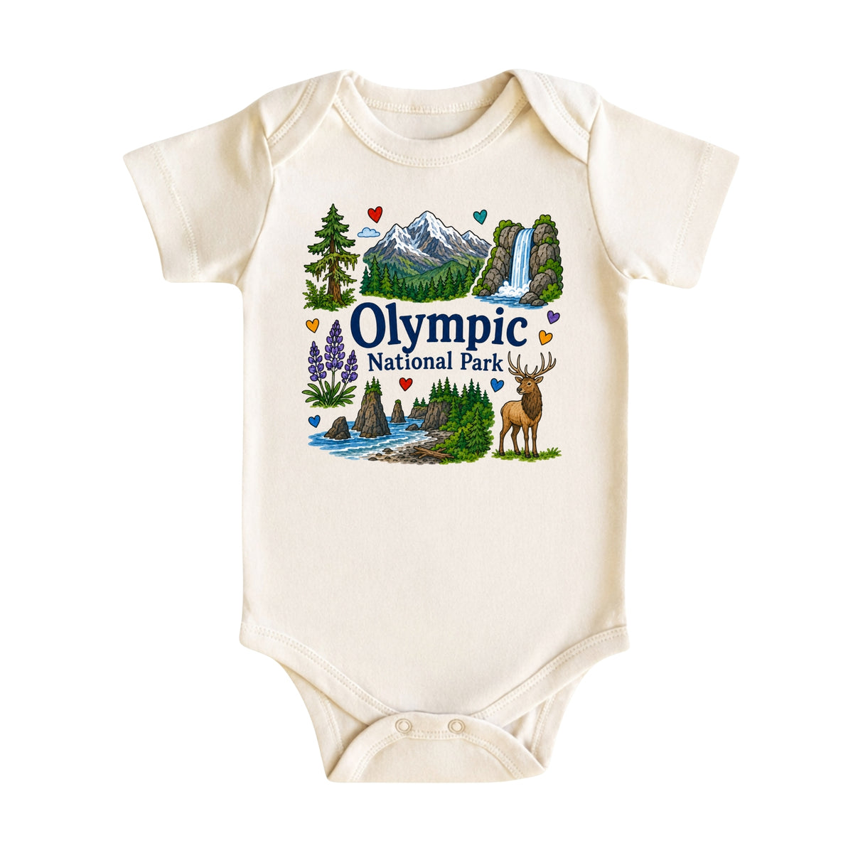 Olympic National Park Baby Bodysuit for Boys Girls