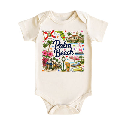 Palm Beach Florida Baby Bodysuit