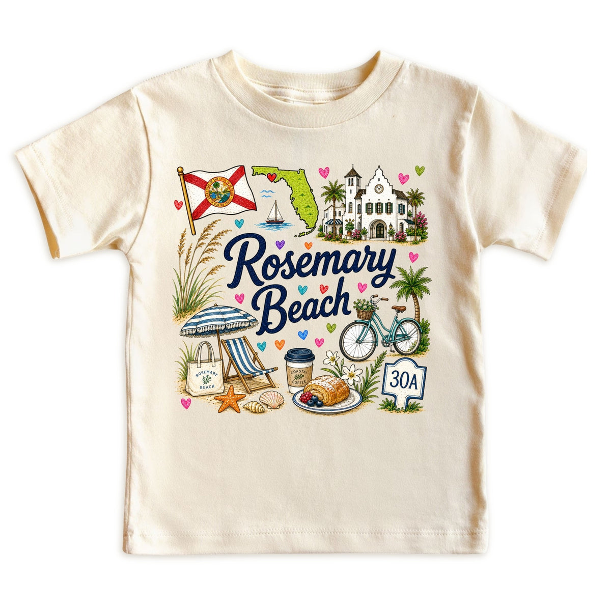 Rosemary Beach Florida Kids T-Shirt