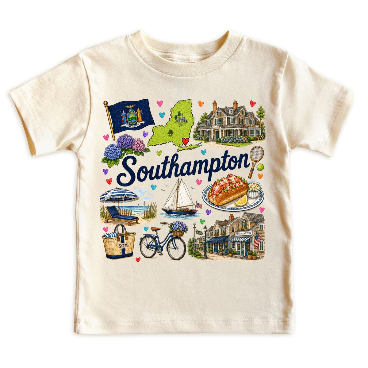 Southampton New York Kids T-Shirt